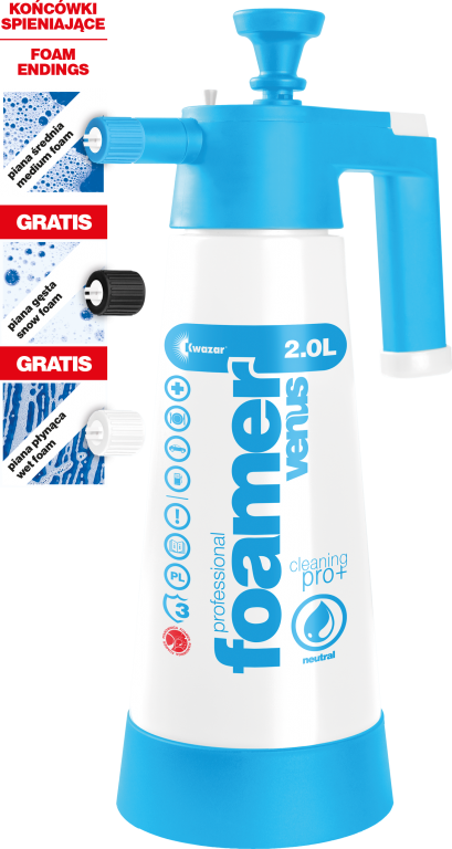 Kwazar Venus Super HD Foamer Alkaline - Bình phun tạo bọt cầm tay 2L dùng cho dung dịch tính kiềm